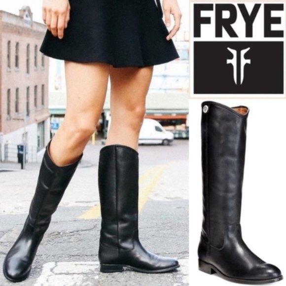 Frye Shoes - Frye Melissa Button tall boots black size 8 EUC